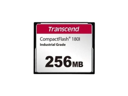TRANSCEND CompactFlash Card CF180I, 256MB, SLC mode WD-15, Wide Temp.