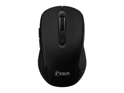 C-TECH myš Dual mode WLM-12BK, bezdrátová, 1600DPI, 6 tlačítek, černá, USB nano receiver