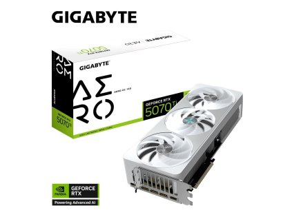 GIGABYTE VGA NVIDIA GeForce RTX 5070 Ti AERO OC 16G, 16G GDDR7, 3xDP, 1xHDMI