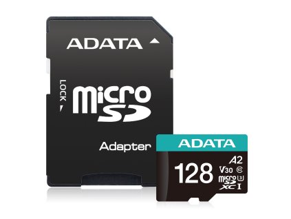 ADATA V30S/micro SDXC/128GB/UHS-I U3 / Class 10/+ Adaptér