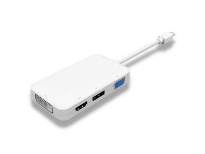 Adaptér mini DisplayPort - DP + HDMI + DVI + VGA , 1080p, 4K*2K