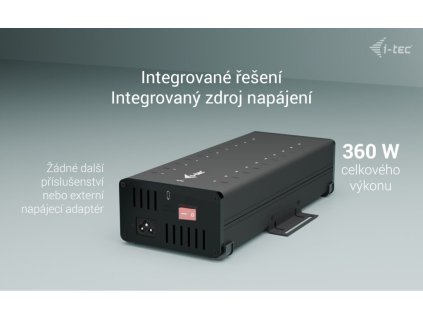 I-tec USB-C/USB-A Metal Charging+Data HUB, 15W per port, 20x USB-C, 360W