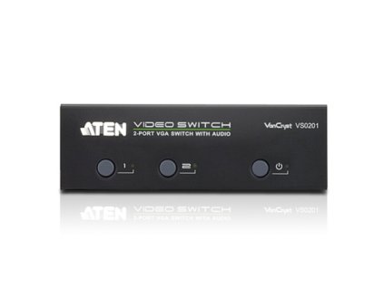 ATEN VS0201-AT-G 2 PORT VGA Switch with Audio W/EU ADP