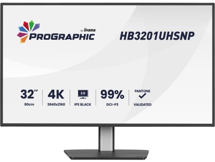 iiyama ProGraphic/HB3201UHSNP-B1/31,5''/IPS/4K UHD/60Hz/4ms/Černá/3R