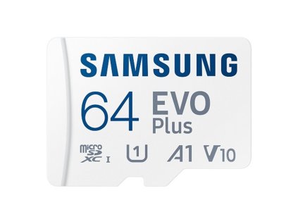 Paměťová karta Samsung EVO Plus micro SDXC, 64GB, UHS-I U1, Class 10 + Adaptér