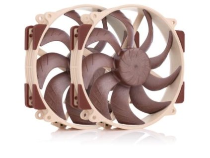 NOCTUA Ventilátor NF-A14x25r-G2-PWM-Sx2-PP, 2x 140mm, hnědá