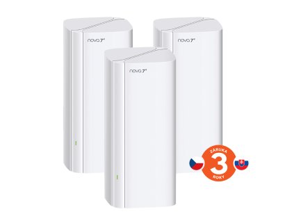 Tenda Nova EE3 Pro (3-pack) WiFi7 BE3600 Mesh Gigabit system, 9x GLAN/GWAN, WPA3, VPN, CZ app
