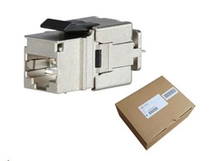 Solarix MULTIPACK 24 ks - 10G rychlozařezávací keystone CAT6A STP černý SXKJ-10G-STP-BK-NA