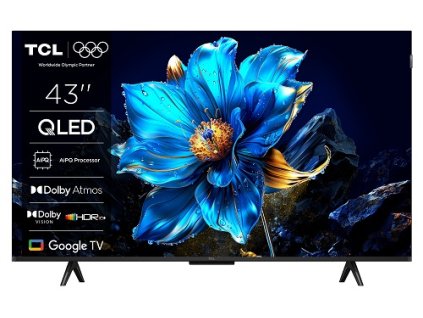 TCL 43P7K SMART TV 43" QLED/4K UHD/Direct LED/3xHDMI/2xUSB/LAN/GoogleTV