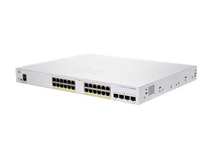 Cisco switch CBS350-24P-4X-EU (24xGbE,4xSFP+,24xPoE+,195W,fanless) - REFRESH