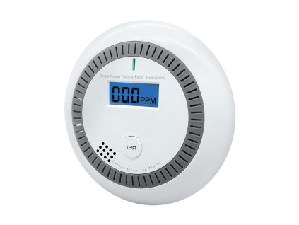 Solight detektor spalin CO + alarm, 85dB, 3x AA baterie
