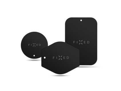 Příslušenství FIXED Icon Plates sada náhradních plíšků k magnetickým držákům, černá