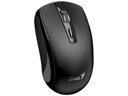 Genius ECO-8150 Myš, bezdrátová, optická, 1200DPI, 4 tlačítka, Copilot, 2,4GHz, USB-A dongle, USB-C nabíjení, černá