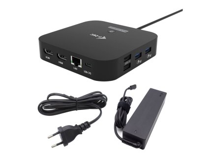 i-tec USB-C Dual HDMI Docking Station with Power Delivery 100W + i-tec Universal Charger 100W
