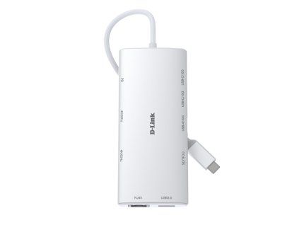 D-Link 10-in-1 USB-C Hub with HDMI x2 / USB-C x2, USB A x2 / Ethernet/Card Reader/Power Delivery
