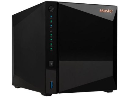 ASUSTOR DRIVESTOR 4 PRO (AS3304T v2) datové úložiště NAS, 4× 2,5"/3,5" SATA III, quad-core 1,7GHz, 2GB DDR4, 1× 2,5GbE LAN, 3× USB 3.2 Gen1, WOW