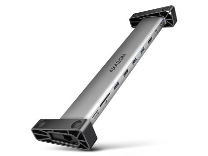 AXAGON HMC-10HLS, USB 5Gbps hub, 4x USB-A, HDMI 4k/60Hz, RJ-45 GLAN, SD/mSD, PD 100W, kabel USB-C 25cm