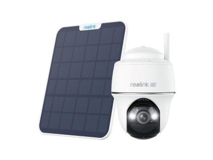 REOLINK bezpečnostní kamera Argus B440, 2.4 GHz, USB-C, Solární panel, 64GB, bílá