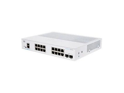Cisco switch CBS250-16T-2G (16xGbE,2xSFP,fanless) - REFRESH