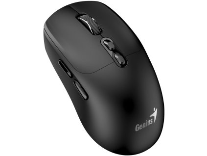 Genius NX-8080S BT Myš, bezdrátová, optická, 1600DPI, 7 tlačítek, tichá, Copilot, 2,4GHz, Bluetooth 5.3, černá