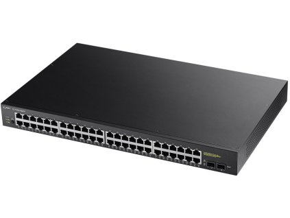 Zyxel GS1900-48HP v2, 48-port GbE L2 Smart Switch, 170 Watt rackmount