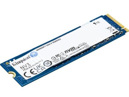 KINGSTON NV3 SSD NVMe M.2 1TB PCIe 4.0 Gen 4x4 NVMe (čtení max. 6000MB/s, zápis max. 4000MB/s)