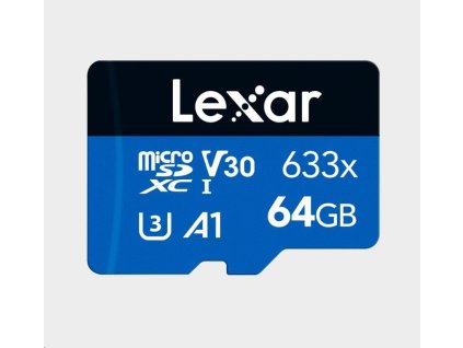 Lexar microSDXC 633x UHS-I/A1/U3/10 R95/no adap (V30) 64GB