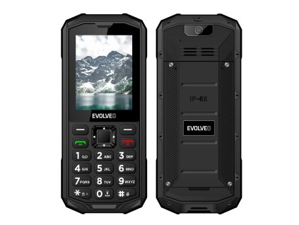 EVOLVEO StrongPhone X5, vodotěsný odolný Dual SIM telefon, černo-šedá