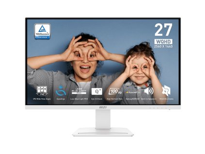 MSI Pro/MP273QW E2/27''/IPS/QHD/100Hz/1ms/White/2R