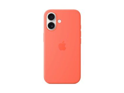 iPhone 16 Silicone Case with MagSafe - Mandarinková