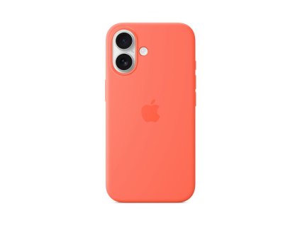 IPhone 16 Silicone pouzdro s magsafe-Tangerine