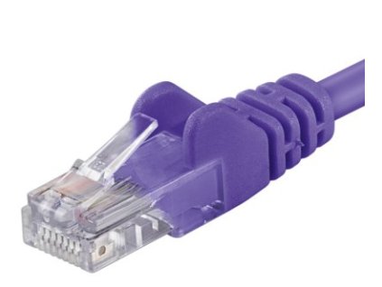 PremiumCord Patch kabel UTP RJ45-RJ45 level 5e 1,5m fialová
