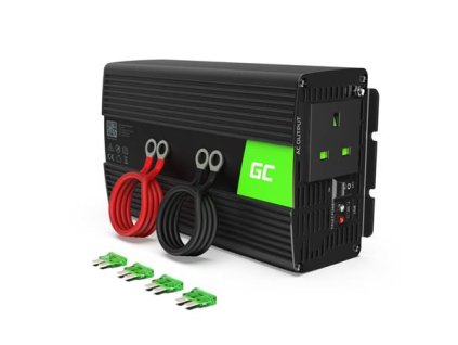 Green Cell Power Inverter 24V to 230V 1000W/2000W Modified sine wave UK PLUG
