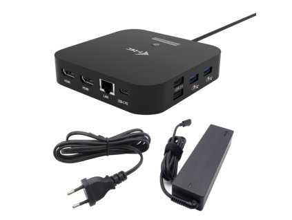 i-tec USB-C Dual HDMI Docking Station with Power Delivery 100W + i-tec Universal Charger 100W
