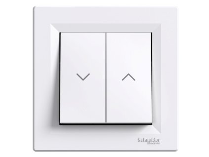 SCHNEIDER Spínač Asfora žaluziový bílá bezšr.
