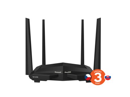 Tenda AC10 WiFi AC Router 1200Mb/s, 1x GWAN, 3x GLAN, VPN server/klient, WISP, Universal Repeater