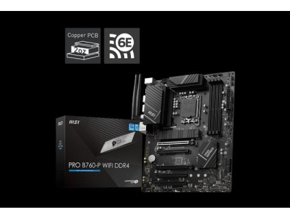 MSI PRO B760-P WIFI DDR4, 1700, Intel B760, 4xDDR4, ATX