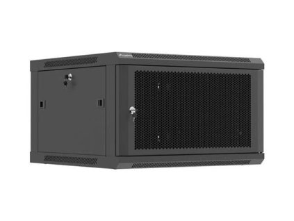 LANBERGNÁSTĚNNÁ INSTALAČNÍ SKŘÍŇ 19" 6U 600X600 ČERNÉ PERFOROVANÉ DVEŘE (PLOCHÉ BALENÍ)