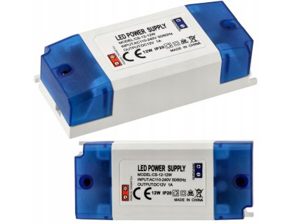 Zdroj pro LED nábytek 12V - 12W - 1A - IP20