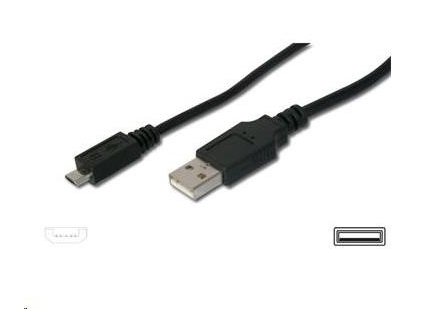 PREMIUMCORD Kabel USB 2.0 A - Micro B propojovací 1m