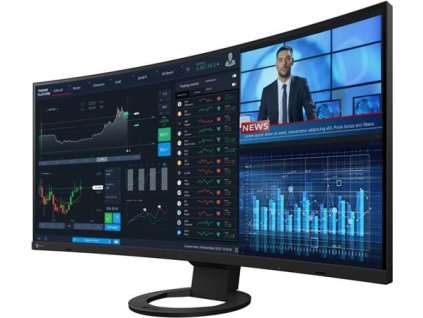 EIZO 37,5" EV3895-BK, zakřivený, IPS, 3840x1600, 300 cd/m2, 1000:1, USB-C, DP,2xHDMI, černý