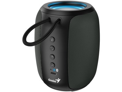 Genius SP-915BT Reproduktor, bezdrátový, Bluetooth, 5W, LED podsv.,USB-C,výdrž až 6 hod.,mikrofon, podpora Copilot,šedo-černá