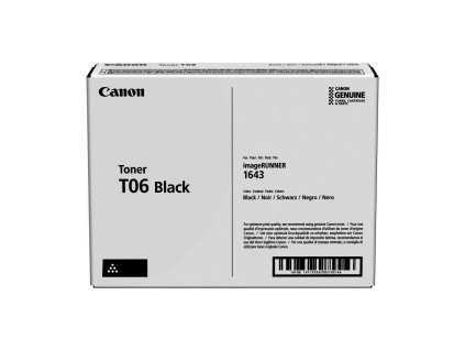CANON toner T06 BK černý pro iR 1643 (20 500 str.)