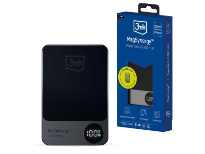 3mk powerbanka - MagSynergy 10000 mAh, 18W, bezdrátové nabíjení