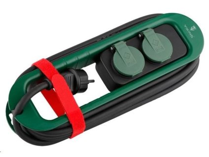 Viking síťová prodlužovací zásuvka R247, 2x AC 230V, IP44, délka 4,7 m