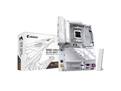 GIGABYTE MB Sc AM5 B850 A ELITE WF7 ICE, AMD B850, 4xDDR5, 1xDP, WiFi, ATX