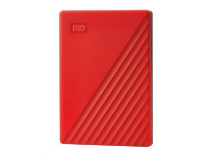 BAZAR - WD My Passport Portable 2TB, Externí HDD, USB 3.0, červená (Bez příšlušenství)