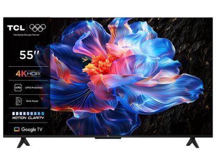 TCL 55P61K SMART TV 55" LED/4K UHD/Direct LED/3xHDMI/1xUSB/LAN/GoogleTV POŠKOZENÁ KRABICE