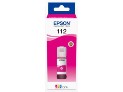 BAZAR - EPSON ink bar 112 EcoTank Pigment Magenta ink bottle - Poškozený obal (Komplet)