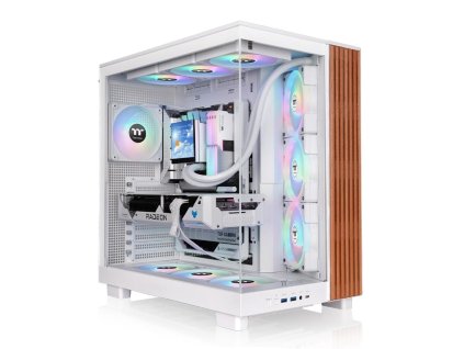 THERMALTAKE Case View 380 XL WS ARGB, Průhledná bočnice, bílá